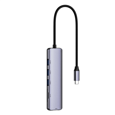 Netac Hub WF14, Type-C to USB3.0*3+HDMI+mSD/SD 2.0