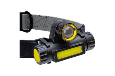 Фонарь налобный Космос KOCH103WLITH черный/желтый 6Вт лам.:светодиод.x1