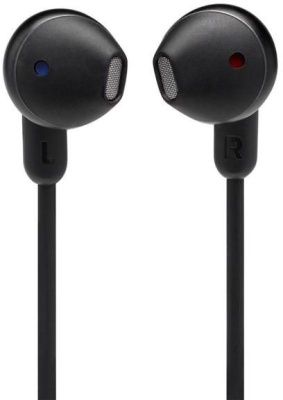 Гарнитура вкладыши JBL T215BT черный беспроводные bluetooth шейный обод (JBLT215BTBLK)