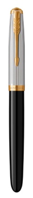 Ручка перьев. Parker 51 Premium (CW2169030) Black GT F сталь нержавеющая подар.кор.