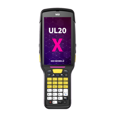 Терминал сбора данных M3 Mobile UL20X Android 10, GMS, FHD, LTE(4G), WiFi, SE5800 ER Imager Scanner, Rear Camera, BT, GPS, NFC(HF), 4G/64G, 35 Functional Keypad, Standard Battery, Bullet Proof Film, Hand Strap included