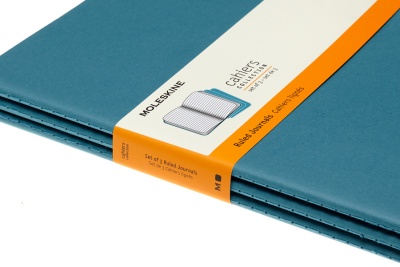 Блокнот Moleskine CAHIER JOURNAL CH023B44 XLarge 190х250мм обложка картон 120стр. нелинованный голубой (3шт)