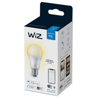 Лампа светодиодная WiZ Wi-Fi BLE 60W A60 E27 927 DIM1PF/6