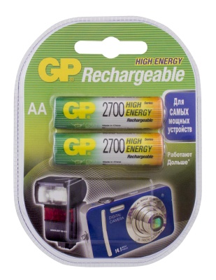 Аккумулятор GP 270AAHC AA NiMH 2700mAh (2шт)