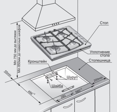 Газовая варочная поверхность Gefest СГ СН 1211 К17 коричневый