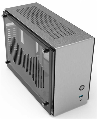 Корпус ZALMAN M2 MINI, MITX, ALUMINIUM, SILVER, WINDOWx2, RISER CARD, 2x3.5", 3x2.5", 1xUSB3.0, 1xUSB3.1 TYPE-C, TOP 1x80mm (M2 mini (Silver))