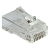 Коннектор RJ45 тип EZ, 8P8C, UTP, Cat.6, универсальный, со вставкой, покрытие 50 микрон,100 шт. (LAN-EZ45-8P8C/U6-100)