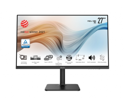 Монитор 27" MSI Modern MD272P, IPS, Flat, 1920x1080, 75Hz, Adaptive-Sync (3PB1) (9S6-3PB19H-064)