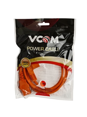 VCOM <CE021-CU0.75-1.8M-O> Кабель питания  220V 1.8 м (Европейский стандарт) оранжевый