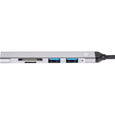 Адаптер TypeC+adapter-->USB3.0+2USB2,0+SD+TF, VCOM <DH297> Адаптер VCOM USB 2.0 Type-C+USB 2.0 Type-AM/USB 3.0+2 x USB 2.0 Type-AF+TF+SD (DH297)