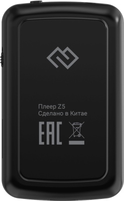 Плеер Hi-Fi Flash Digma Z5 BT 16Gb черный/1.54"/FM/microSD/microSDHC/clip