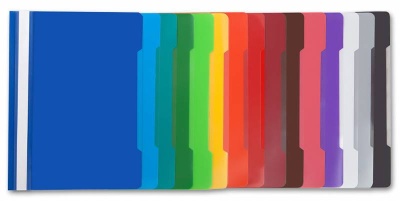 Папка-скоросшиватель Бюрократ -PS20BLCK A4 прозрач.верх.лист пластик черный 0.12/0.16