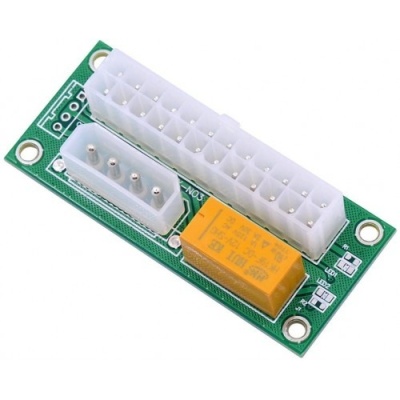 KS-is KS-345 Адаптер синхронизатор блоков питания add2psu ATX 24pin