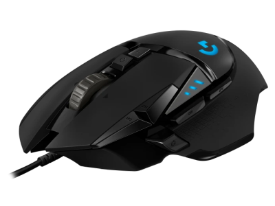 Мышь Logitech Gaming Mouse G502 Hero, 100-25.600dpi, USB, Black [910-005471] (910-005471)