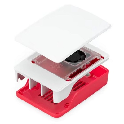Пластиковый корпус RA795 для Raspberry Pi 5 c активным вентилятором