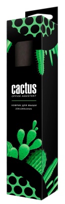 Коврик для мыши Cactus CS-MP-D02M Средний черный 300x250x3мм