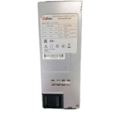 Блок питания серверный Qdion U1A-D1300-L   CRPS 1300W (ШВГ=73.5*39*185mm),  94+ (ASPower) OEM