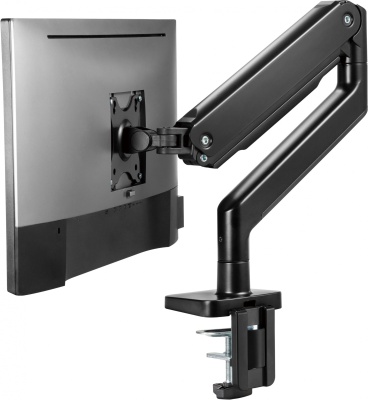 Кронштейн для мониторов Ultramounts UM730 черный 17"-45" макс.16кг крепление к столешнице поворот и наклон