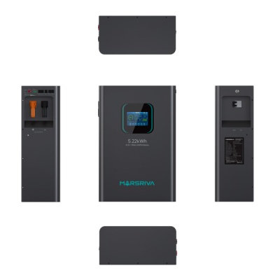 Литиевый аккумулятор LiFePO4, 51,2 В/102 Ач, новый элемент BYD, класс А MARSRIVA