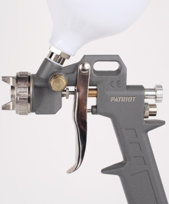 Краскораспылитель Patriot LV 162А 400л/мин соп.:1.5мм бак:0.5л серый