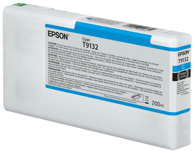 Картридж Epson T9132 Cyan Ink Cartridge (200ml) (C13T913200)