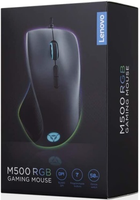 Мышь Lenovo Legion M500 RGB черный оптическая (16000dpi) USB для ноутбука (7but)