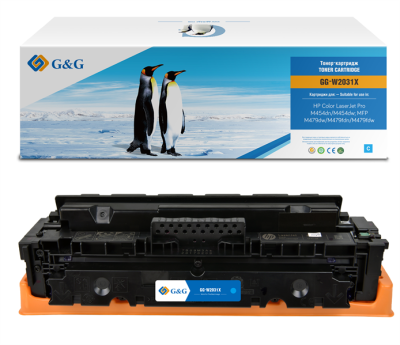Картридж Cartridge G&G for HP CLJ Pro M454dn/M454dw; M479dw/M479fdn/M479fdw, with chip (6 000) (GG-W2031X)