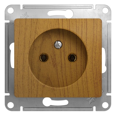 Systeme electric GSL000541 GLOSSA РОЗЕТКА без заземления, 16А, механизм, ДЕРЕВО ДУБ