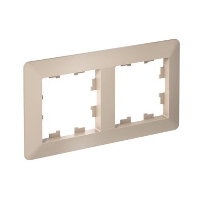 ATLASDESIGN AIR 2-постовая РАМКА, ПЕСОЧНЫЙ/дымчатый белый