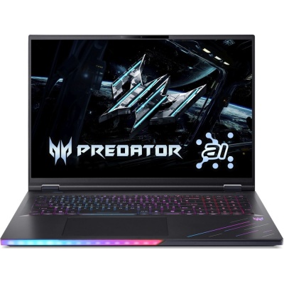 Ноутбук Acer Predator Helios 18 AI PH18-73-939Q Intel Core Ultra 9 275HX/32Gb/SSD2Tb/RTX5080 16Gb/18"/IPS/WQXGA/2560x1600/250Hz/NoOS/Black (NH.QVZCD.003)