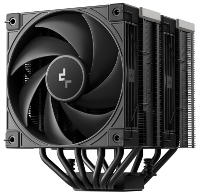 Кулер для процессора DEEPCOOL AK620 G2 LGA1851/1700/1200/115X/AM5/AM4 (8шт/кор, TDP 260W, PWM, DUAL Fan 120mm, 6 тепл. трубок, Copper Base, Wood-grain top cover, черный) RET (R-AK620G2-BKNNMN-GJD)