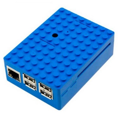 RA184   Корпус ACD Blue ABS Plastic Building Block case for Raspberry Pi 3 B (CBPIBLOX-BLU) (494354)