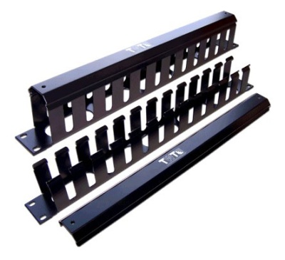 Кабельный органайзер Горизонтальный Lanmaster TWT-ORG/CV-1U односторонний пальцы 1U шир.:19"