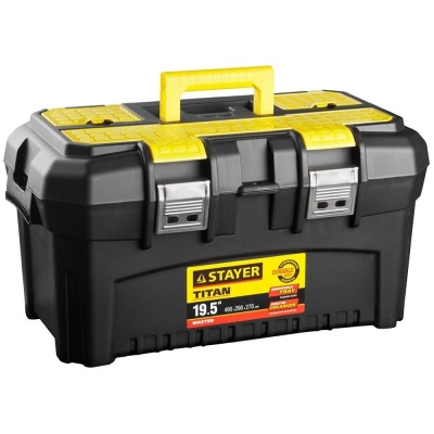 STAYER [38016-19] Ящик для инструмента "TITAN-19", пластиковый,