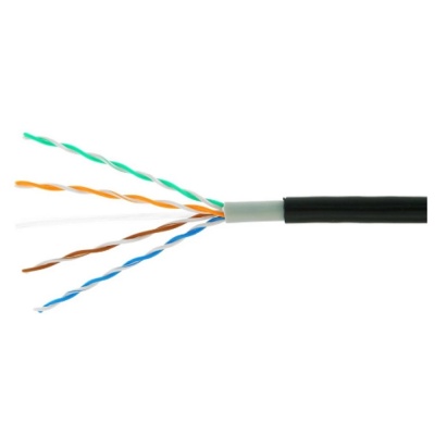 Cablexpert [UPC-5051E-4-CU-OUT] Кабель Cablexpert (RU) UTP outdoor 4x2x0.51, медный, кат.5e, однож., 305м, box, черный