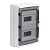 Щиток настенный с дверцей 24 мод.,IP65, серый, с клеммным блоком 63А