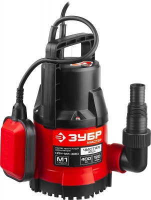 Садовый насос дренажный Зубр НПЧ-М1-400 400Вт 7200л/час
