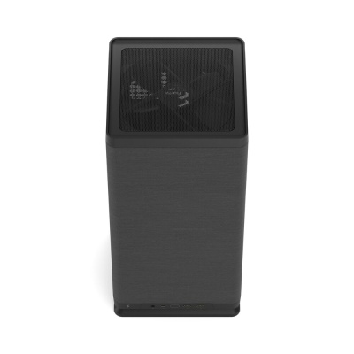Корпус без блока питания Fractal Design Mood, Mini-Tower, 1x180mm, 2xUSB-A 3.0 + 1xUSB 3.2 Type-C, SFX PSU Support, mITX Black