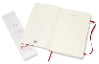 Блокнот Moleskine CLASSIC SOFT QP618F2 Large 130х210мм 192стр. нелинованный мягкая обложка красный