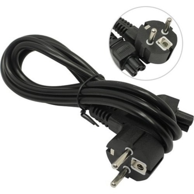 Exegate ES281006RUS Кабель питания ноутбуков ExeGate Special PC5-1,8S (Евровилка Schuko->С5) 3*0.5mm2, CCA, черный, 1.8м.