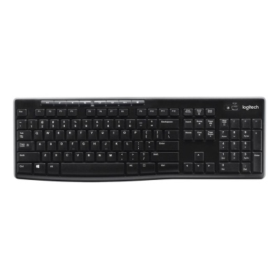 Клавиатура беспроводная Logitech K270 ЛАТИНИЦА (приемник Unifying, 2 батарейки AAA) (арт. 920-003058, M/N: Y-R0015 / C-U0007)