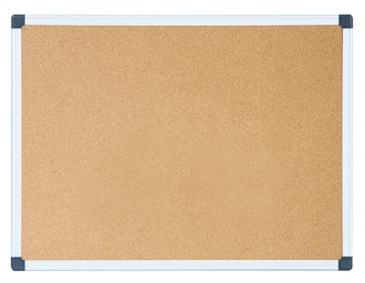 Доска пробковая Deli E39052 пробка коричневый 45x60см алюминиевая рама