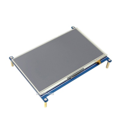 Модуль дисплея ACD18-RA418 Waveshare 7" резистивный сенсорный дисплей без корпуса, 1024*600 IPS матрица, вход HDMI, питание по USB, для Raspberry Pi 3