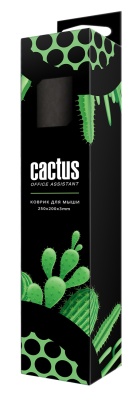 Коврик для мыши Cactus CS-MP-C01S Мини зеленый 250x200x3мм