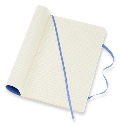 Блокнот Moleskine CLASSIC SOFT QP616B42 Large 130х210мм 192стр. линейка мягкая обложка голубая гортензия