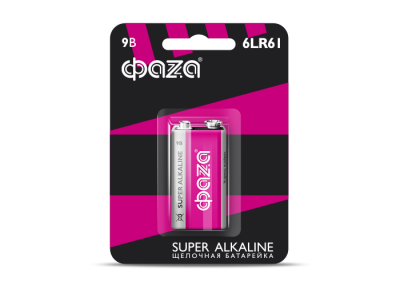 Элемент питания, крона 6LR61 Super Alkaline, блистер, 1шт.