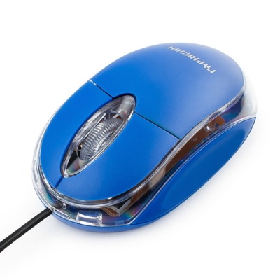 Мышь Гарнизон GM-100B, USB, чип- Х, синий, 1000 DPI, 2кн.+колесо-кнопка