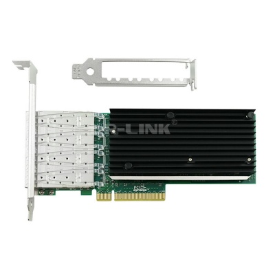Сетевой адаптер PCIE 10GB FIBER 4SFP+ LREC9804BF-4SFP+ LR-LINK