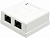 Розетка Lanmaster TWT-SM2-4545-WHRJ45 кат.5E (упак.:1шт)