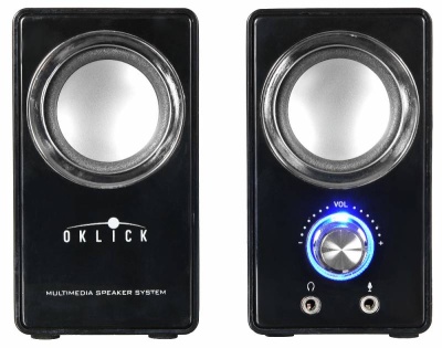 Колонки Оклик OK-116 2.0 черный 6Вт